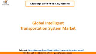 Intelligent Transport Systems Market Growth