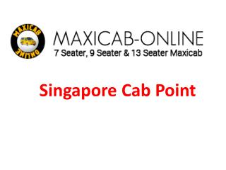 Online maxi cab booking Singapore