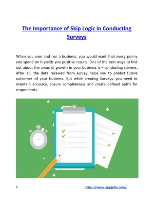 The Importance of Skip Logic in Conducting Surveys