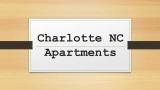 Charlotte NC Apartments