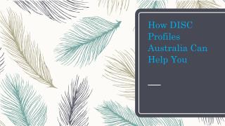 How DISC Profiles Australia Can Help You