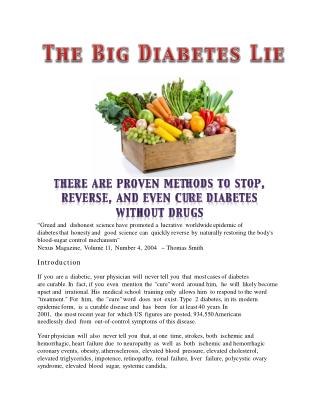 The Big Diabetes Lie