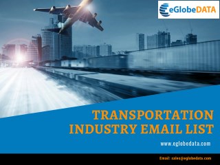 Transportation industry email list