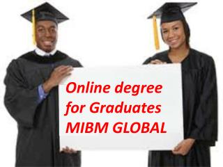 The importance of online degree for Graduates