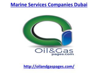 Get Marine services companies in Dubai