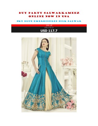 Buy Party Salwar Kameez Online Now In USA