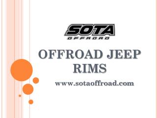 Offroad Jeep Rims - www.sotaoffroad.com