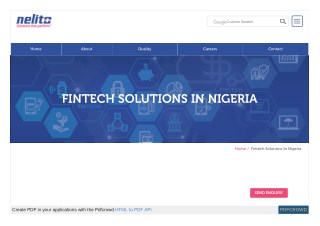 Fintech Solutions in Nigeria