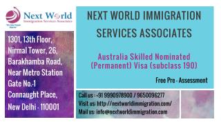 Australia Visa Consultants in Delhi - Australia Skilled Nominated Visa Program