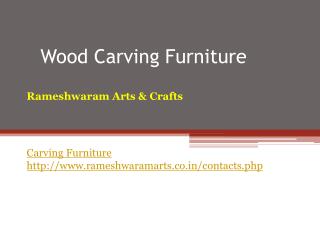 Wood carving furniture