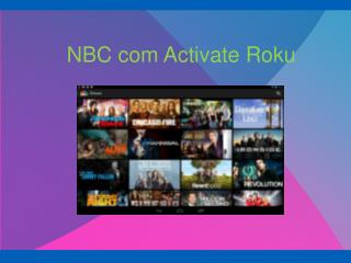 NBC com Activate Roku