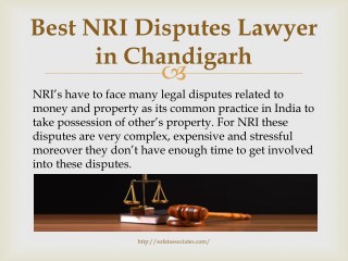 Best NRI Disputes Lawyer in Chandigarh