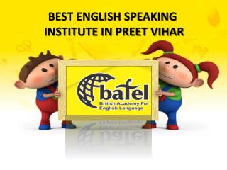 Best English Speaking Institute in Preet Vihar