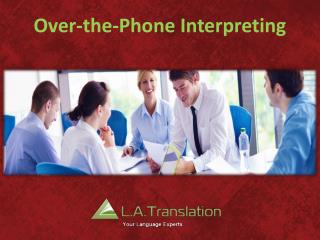 Over-the-Phone Interpreting