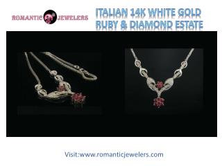 Dazzling Italian Diamond Necklace | Romanticjewelers