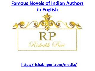 Purchase here some of famous novels of Indian authors in English