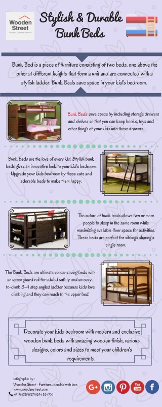 Bunk Bed - Wooden Bunk Bed at Affordable Prices