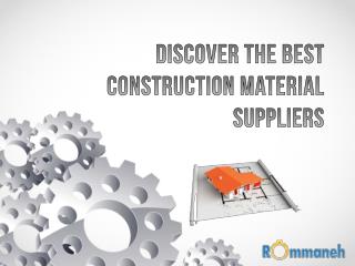 Discover the Best Construction Material Suppliers