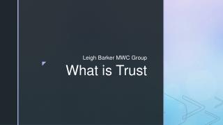 What is Trust By Leigh Barker