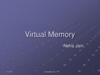 Virtual Memory