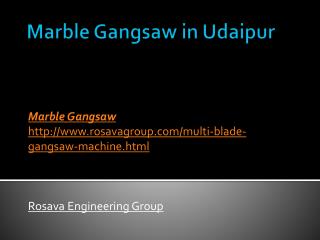 Marble Gangsaw in Udaipur