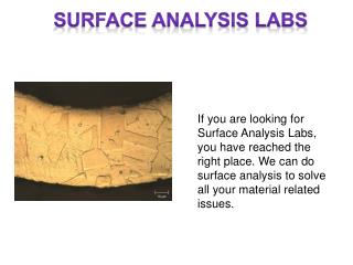 Auger Analysis