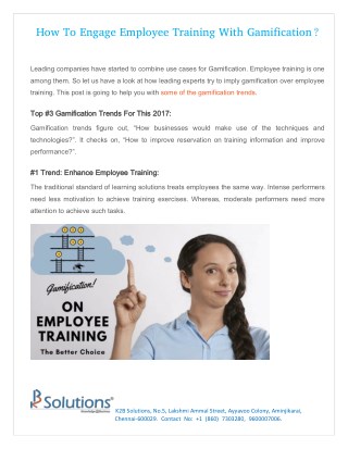 How To Engage Employee Training With Gamification