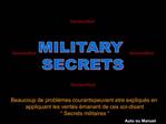 MILITARY SECRETS