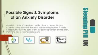 Possible Signs & Symptoms of an Anxiety Disorder