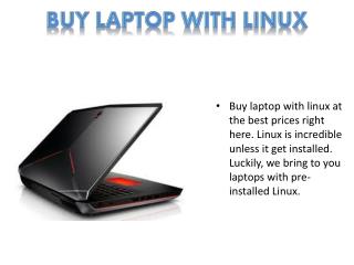 Buy Laptop with Linux