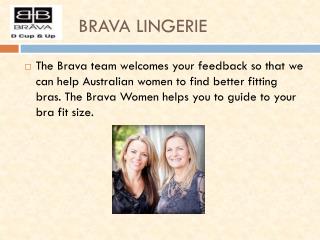 Brava Lingerie Store Australia