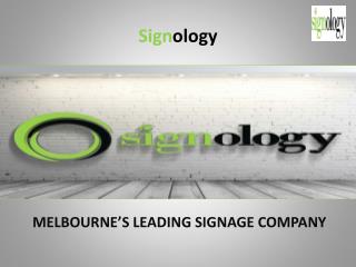 Signology - Latest signage styles in Melbourne