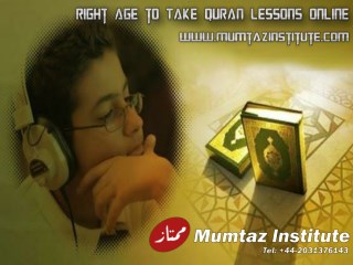 Right Age to Take Quran lessons online