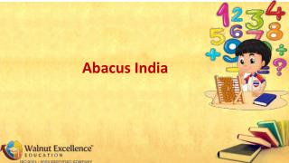 Learn Abacus maths only at walnutexcellence