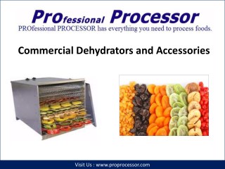 Commercial Dehydrator Systems