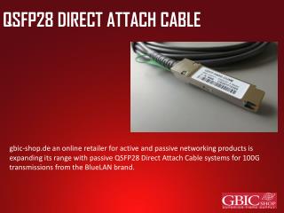 QSFP28 DIRECT ATTACH CABLE
