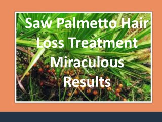Saw Palmetto Shampoo: Treat Your Hair Loss Naturally