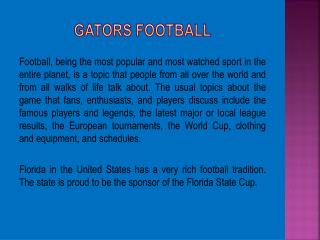 Gators football