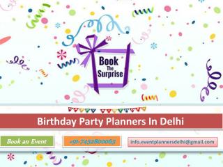 Birthday Party Planners in Delhi