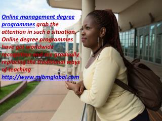 Online management degree programmes in online MBA