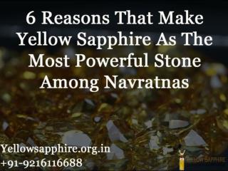 6 Reasons That Make Yellow Sapphire As The Most Powerful Stone Among Navratnas