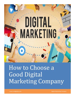 Things to Consider While Choosing Digital Marketing Company