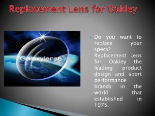 Oakley Sunglasses Lens