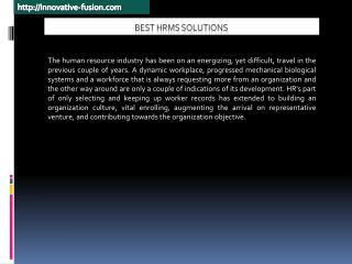 Get Best HRMS Solutions or Services for Your Organization