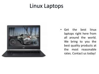 Laptop with Linux Preinstalled