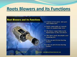 Roots Blowers and its Functions