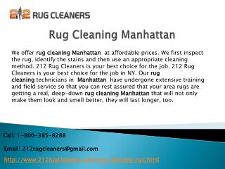 Rug cleaning Manhattan