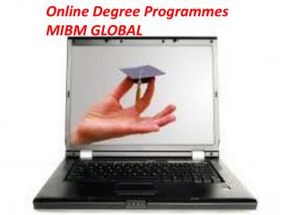 Online Degree Programmes the best of training MIBM GLOBAL