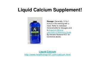 Best Liquid Calcium Suplement