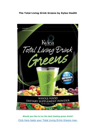 The Total Living Drink Geens